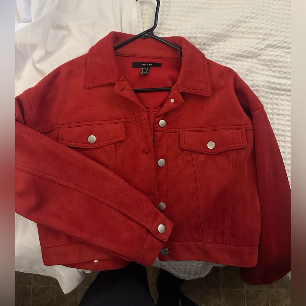 Suede Cropped Jacket